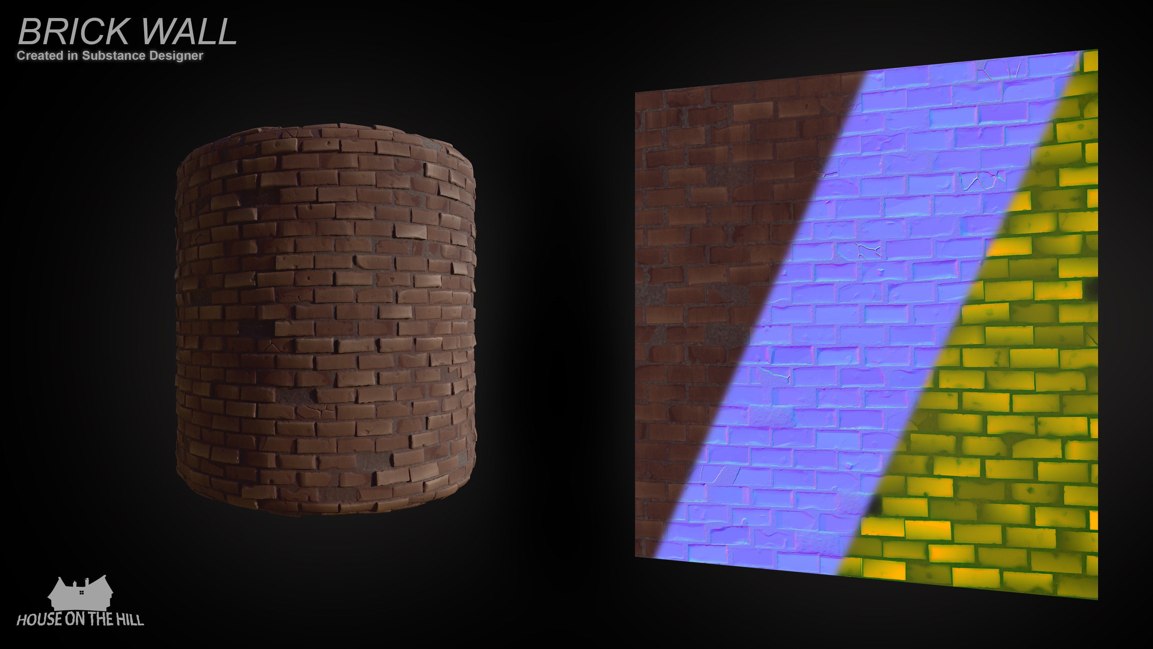 Brick wall material