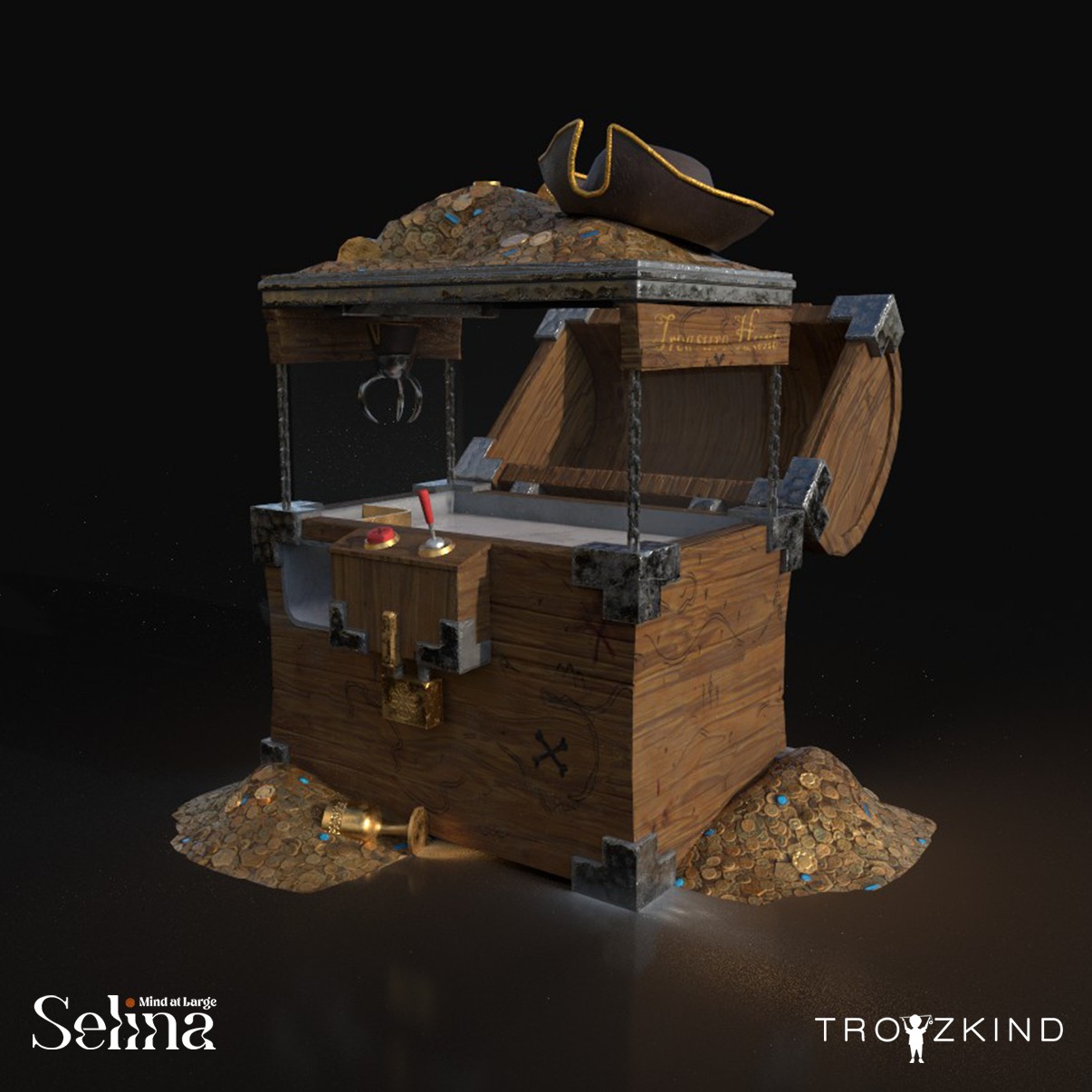 Pirate themed Claw Machine Render